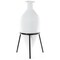 Uniquewise Roman Style Ancient Pointed Amphora Vase on Metal Tripod Stand QI003859 - alternate 2